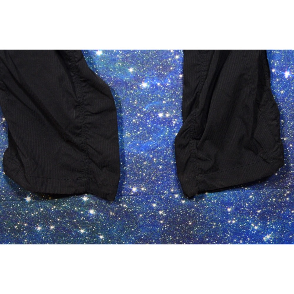 Lululemon Pants Womens 12 Black Ruched Leg Cargo Athletic Yoga Lounge Stretch - Picture 4 of 8